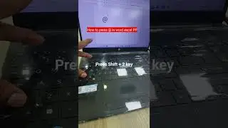 how to press @ on laptop | laptop me @ kaise type kare 