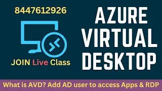 How to configure Azure virtual Desktop host pool and Add Azure AD Users to Access RDP and Apps.