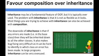 Computer Architecture - Favour composition over inheritance
