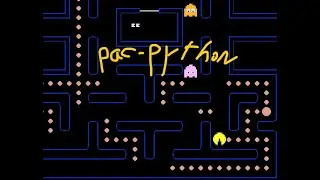 Playing Pacman made with Python (by  Devin Leamy)