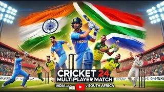 CRICKET 24 - INDIA Vs SOUTH AFRICA Multiplayer Gameplay : 30th June 2024