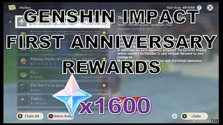 Genshin Impact First Anniversary Reward | Genshin Impact