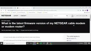 How to check what version of firmware your modem has