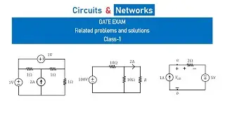 How to solve GATE problems in electric circuits and networks? How to solve previous GATE problems?