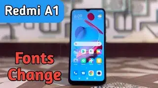 How To Change Font Style In Redmi A1, Redmi A1,Font Change Setting