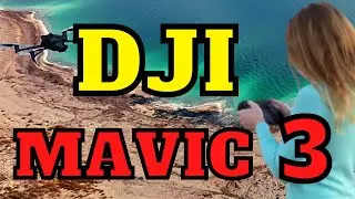 DJI Mavic 3 Flying Over The Dead Sea and Sinkholes
