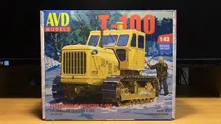 Сборная масштабная модель трактора Т 100 AVD models