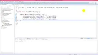 Get Size of Primitive Data Type in Java