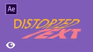 Distorted Text, Slit-Scan Effect using Time Displacement | Adobe After Effects Tutorial