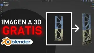 CONVIERTE una IMAGEN a una MALLA 3D en BLENDER! FREE 🔥
