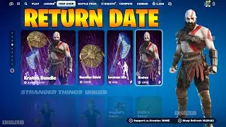 NEW KRATOS RETURN RELEASE DATE ITEM SHOP in Fortnite 2024!