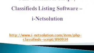 PHP Classifieds Script, Classifieds Listing Software, Classifieds Script
