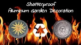 Shatterproof garden, casting solid aluminum sun decoration