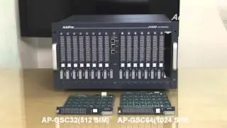 High Performance GSM Remote SIM Server AP-GSS3000(512채널 GSM 심서버) | AddPac