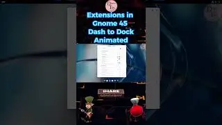 Extensions in Gnome 45 Dash to Dock Animated