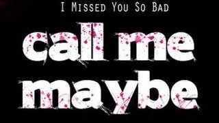 Carly Rae Jepsen - call me  maybe (Lyric)