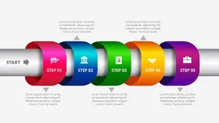 Create 5 Ring Options Slide in PowerPoint | Tutorial 1018 | Free Template