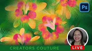Illustrating Abstract Flowers with Photoshop Bristle Brushes
