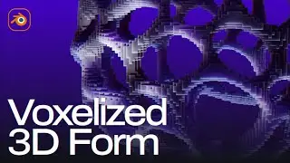Create a Voxelized 3D Form | Blender Tutorial