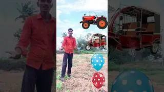 August 12, shoot balloon and tractor Toto jcb scooter name & funny vfx video