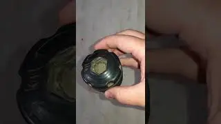 Минусы двусоставной пластмассовой катушки на триммер (6 выходов лески). #бензокоса #триммер