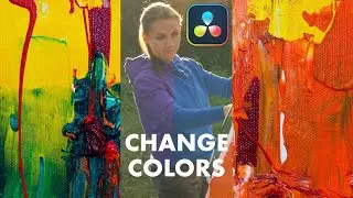 Change color in DaVinci Resolve using color warp