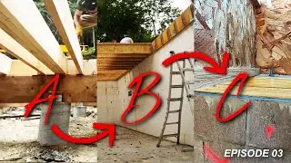 Cabin Floor Joist and Foundation Types for a Sloped Site - Cabin Build Episode 03