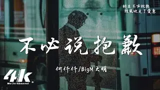 何仟仟/BigM 大明 - 不必說抱歉『唔知該用什麼身份去找你，什麼方式去見你。』【高音質|動態歌詞Lyrics】♫