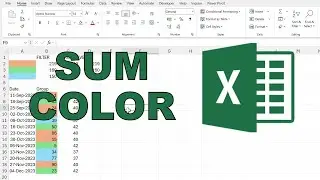 How to sum values based on cell color in excel | 3 methods