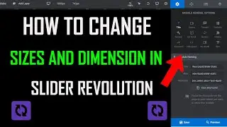 How To Change Sizes And Dimensions In Revolution Slider 6