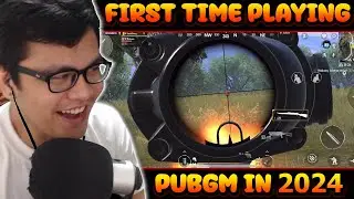 FIRST TIME PLAYING PUBGM IN 2024