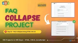 Building an FAQ Collapse with HTML, CSS, and JavaScript | Day 12 of 100 Days of Code Challenge