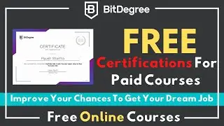 BitDegrees Free Online Courses With Certificates | Gain Free Certifications Online Now By Experts