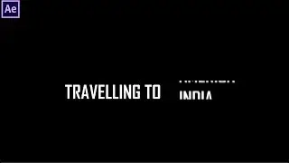 Text Shifting Effect - Adobe After Effects