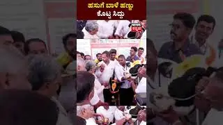 CM Siddaramaiah | ಹಸುಗೆ ಬಾಳೆ ಹಣ್ಣು ಕೊಟ್ಟ ಸಿದ್ದು | Viral Video | N18 S