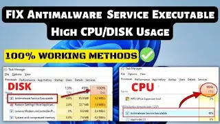 FIX: Antimalware Service Executable High CPU, RAM & DISK USAGE On Windows 11/10