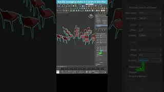 Quickly Arranging Chairs in a Circle in 3Ds Max 