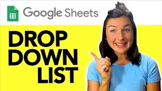 How to Create a Drop Down List in Google Sheets - Tutorial - Add DropDown List To Cell or Column