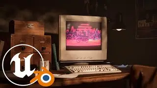 1980s Pastimes - Scene in Unreal Engine & Blender