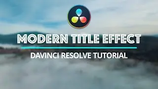 How to create a Modern Title Animation in Davinci Resolve 16