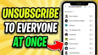 How to Unsubscribe All Subscribed Channels on YouTube At Once (2024)