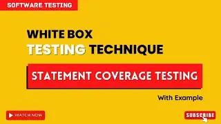 manual testing tutorial for beginners | statement coverage testing | white box testing techniques