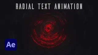 Radial Text Animation Tutorial in After Effects | After Effects Tutorial