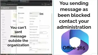 how to create a rule block or restrict internal to external emails on office 365