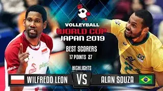 Highlights | Poland vs. Brazil | Wilfredo Leon vs. Alan Souza | World Cup 2019