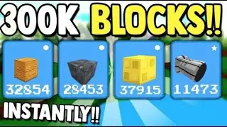 *CLAIM* 300000 BLOCKS!! | Build a Boat for Treasure ROBLOX
