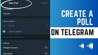 How To Create A Poll On Telegram | 2024