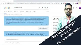Google Chrome Extension fridaygo l chat with google l 