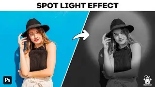 Photoshop Tutorial | Create Portrait Spotlight Effect | Light Effect in Photoshop | Photo Editing
