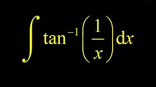 Integral arctan(1/x). Integration by parts: integrate inverse tangent.